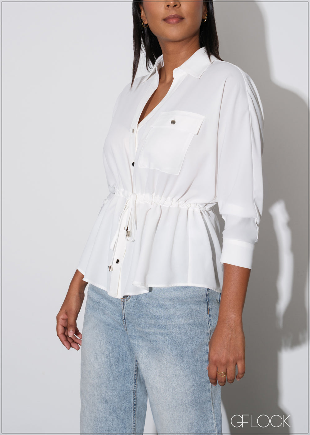 Pocket Detailed Long Sleeve Top - 070725