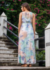 Tie Dye Ruffle Hem Maxi Dress - 020824