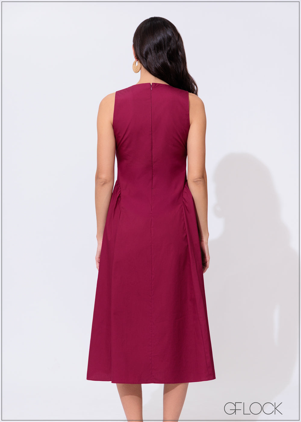 Waist Gathered Detailed Dress - 300425