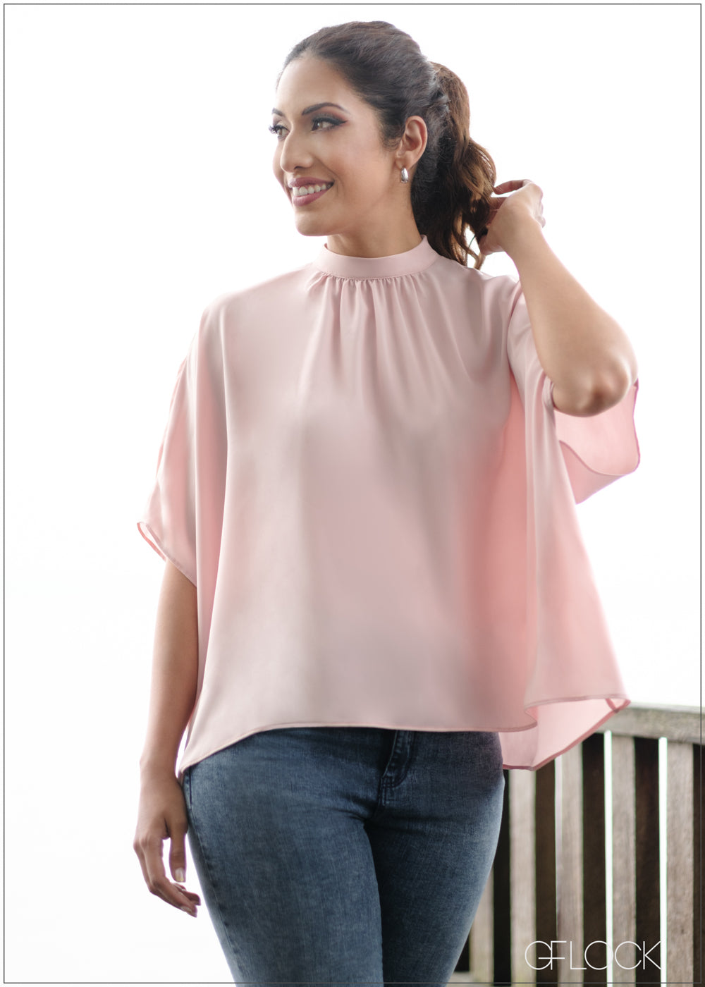 Batwing Sleeve Top - 031123