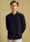 Relax Fit Stripe Linen Shirt - 030724 - 01