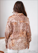 Printed Oversized Shirt - 280826