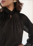 Raglan Sleeve Combo Top - 090426