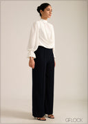 High Waist Pin-Tuck Pant - 261026