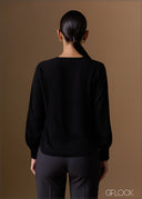V-Neck Long Sleeve Top - 120925