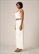 High Waist Wide Leg Jean - Long Length - 220826D