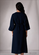 Wrap Detail Kimono Dress - 151026