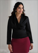 Front Wrap Detailed Top - 090625
