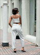 Mid Rise Tapered Pant - Short Length - 241026