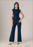 Front Slit Detailed Top - 240726