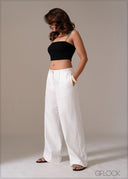 Low Waist Linen Pant - Short Length - 111225