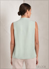 Top With Notch Neck Detail - 061223