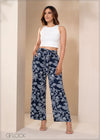 Printed Wide Leg Pant - 050424