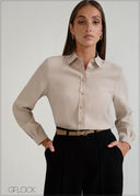Long Sleeve Cuff Detailed Shirt - 070926