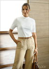 Straight Leg Pant With Seam - 090824