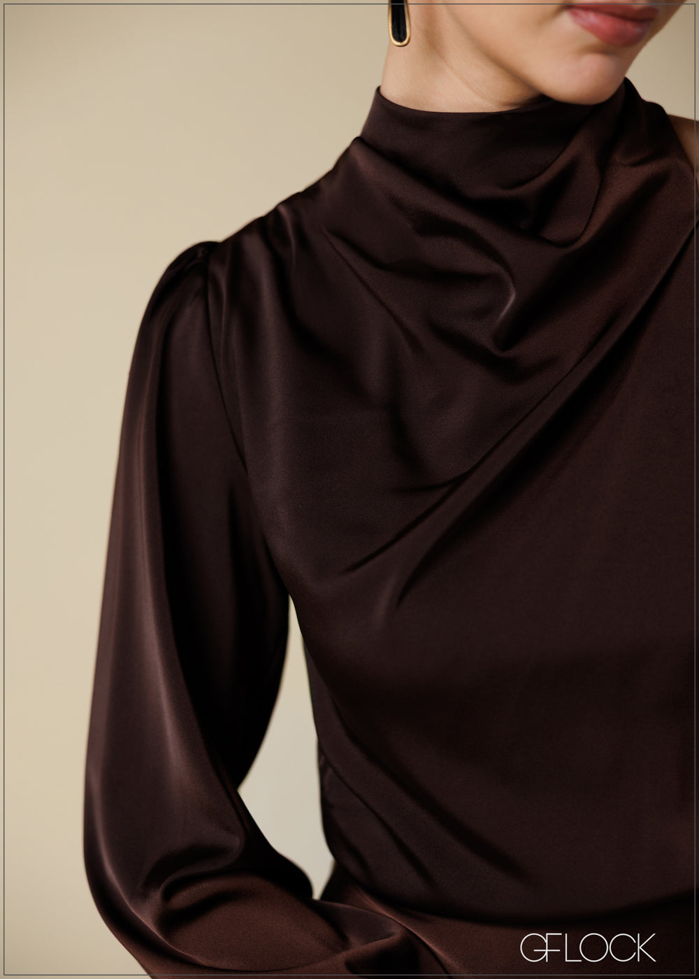 One Shoulder Detail Midi Dress - 250725