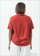 Camp Collar Blouse - 160625