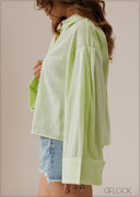Wide Sleeve Detailed Shirt - 280926