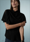 Cowl Neck Top - 071125