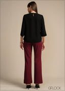 Lace Trim Top - 020226