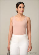 SLEEVELESS SCOOP NECK TOP - 170424