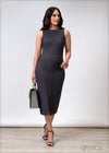 Front Slit Dress - 020625