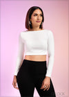 Long Sleeved Crop Top - 290324