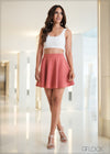 High Waisted Skater Skirt - 271023