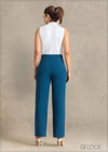 Tapered Pant With Waist Band Detail - 241123