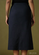 Button Detail Skirt - 100726