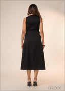 Sleeveless Side Detailed Dress - 040426
