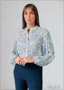 Sleeve Pleated Top - 070426