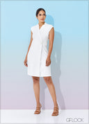 Cap Sleeve Wrap Dress - 160823