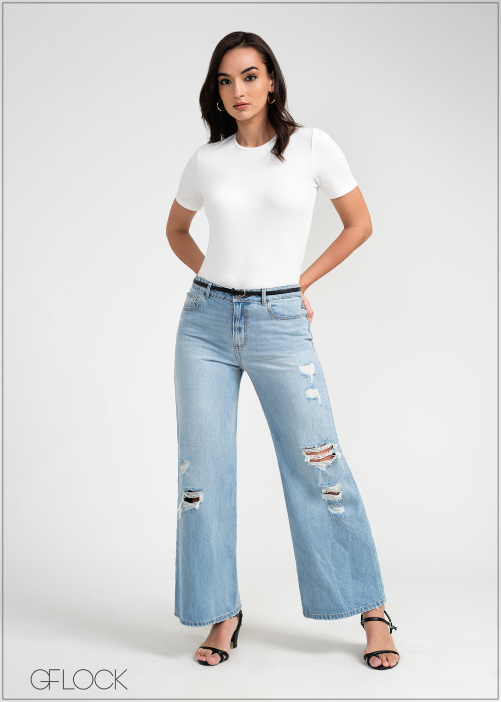 Short Sleeve Ribbed T-Shirt - 050925