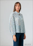 Sleeve Pleated Top - 070426