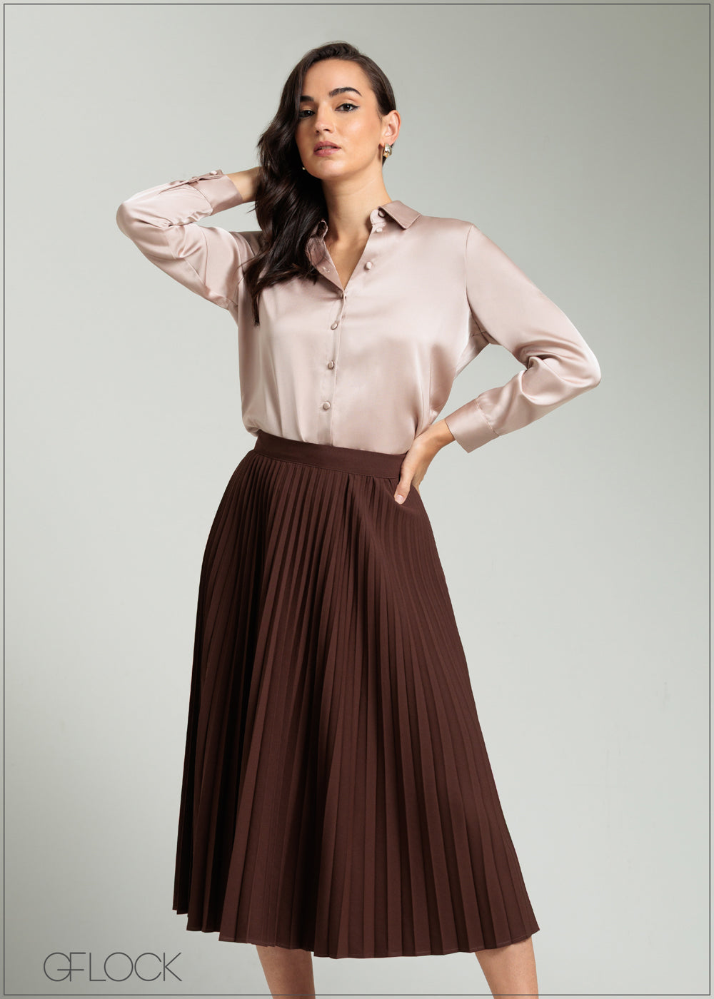 Basic Long Sleeve Shirt - 080825