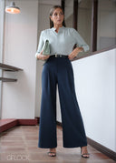 High Waist Flare Leg Pant - 070826