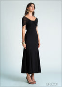 Knot Detail Maxi Dress - 170726