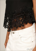Lace Detail Top - 161026