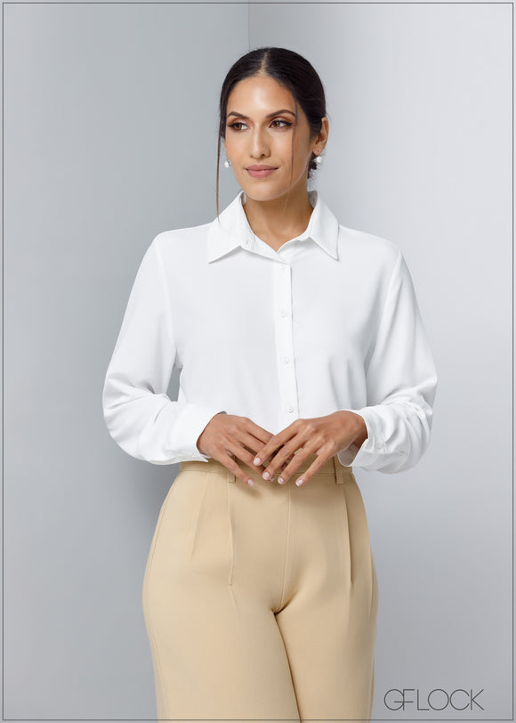 High Waisted Pleated Pant - 120623