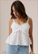 Strappy Cutlawn Top - 280926