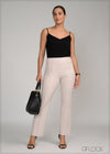 Slim Leg Pant With Seam Details - 120724