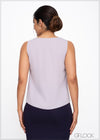 Sleeveless V-Neck Top - 290523