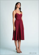 Backless Strappy Midi Dress - 170726