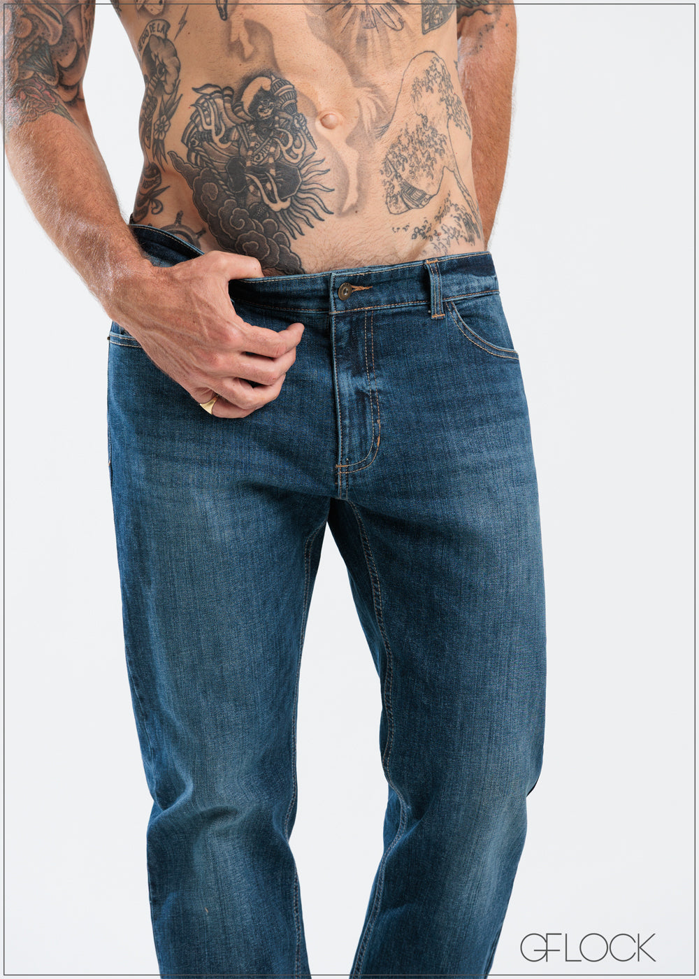 Straight Leg Jeans - Long Length - 250625