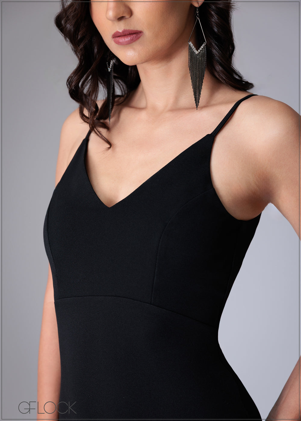 Front Detailed Strappy Mini Dress - 110725