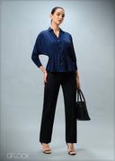 Pocket Detailed Long Sleeve Top - 070725