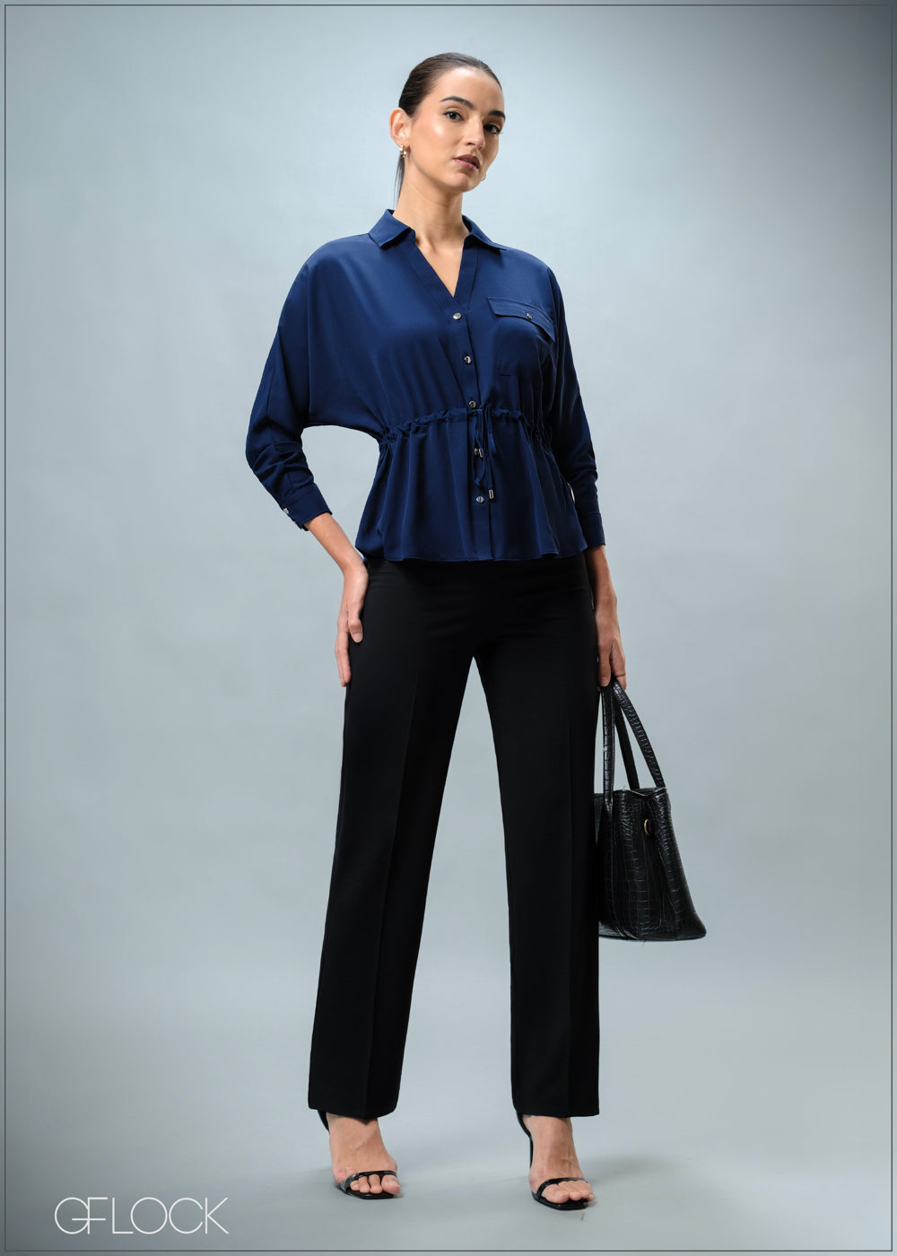 Pocket Detailed Long Sleeve Top - 070725