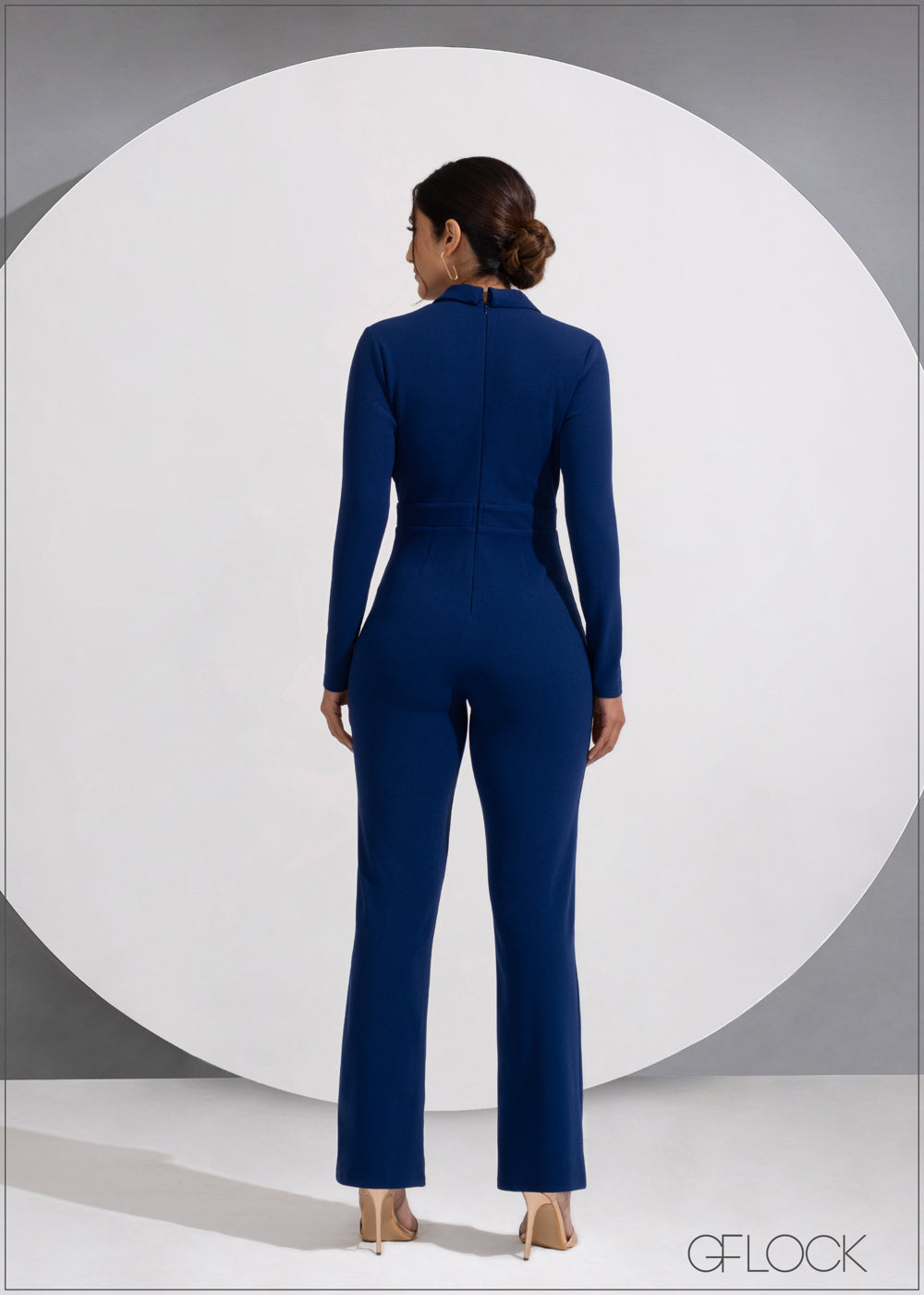 Long Sleeve Blazer Jumpsuit - 190523