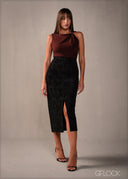 Lace Midi Skirt - 160326